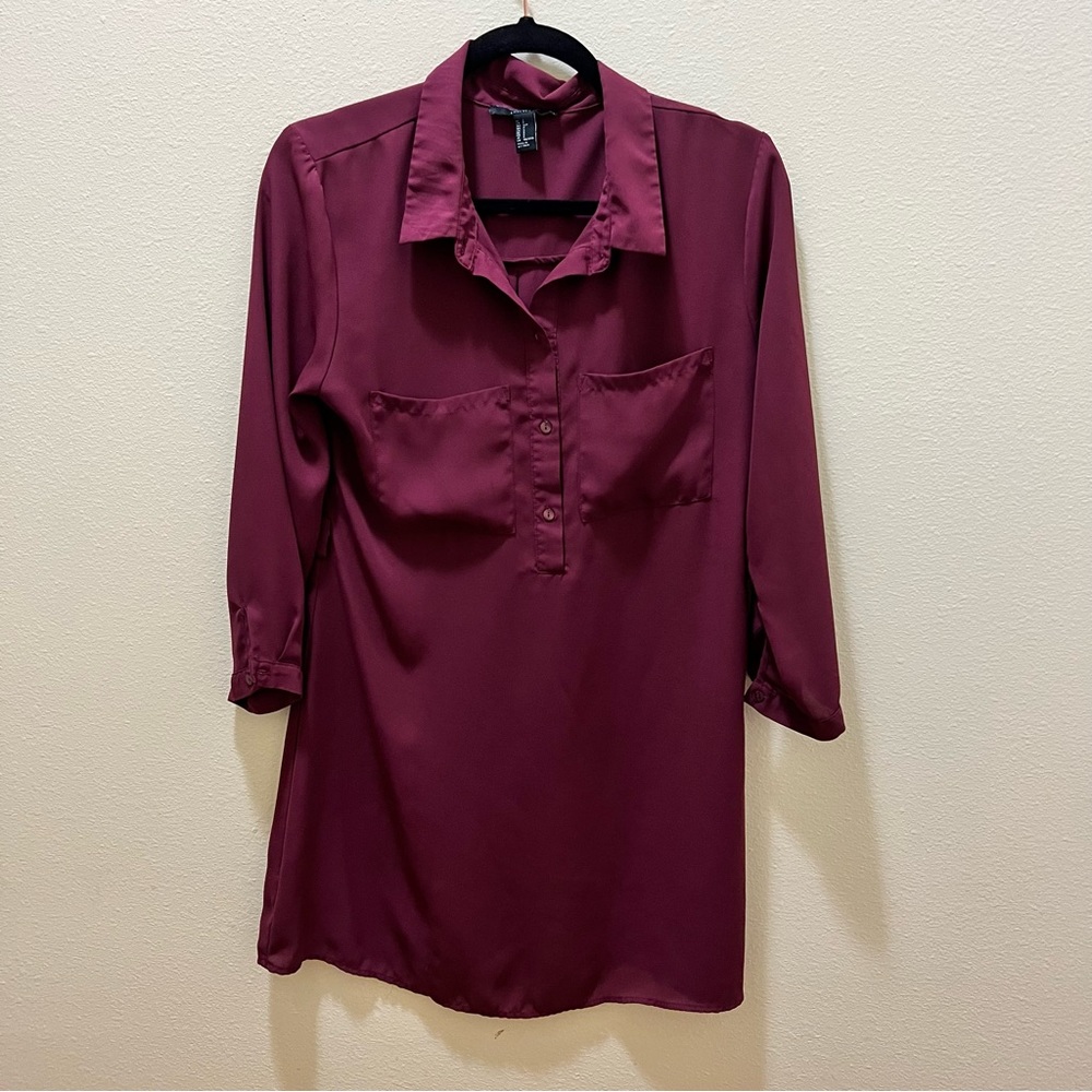 F21 Maroon Tunic